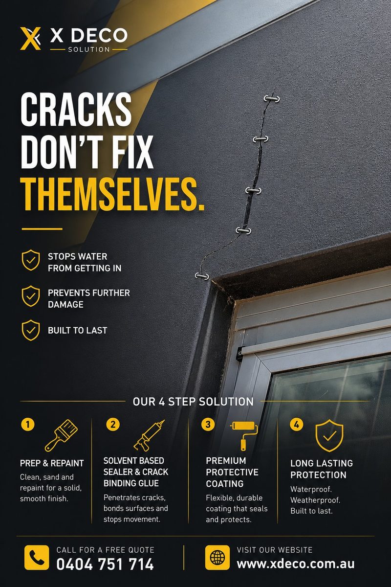 X Deco Protective Coating System - Cracks Don't Fix Themselves